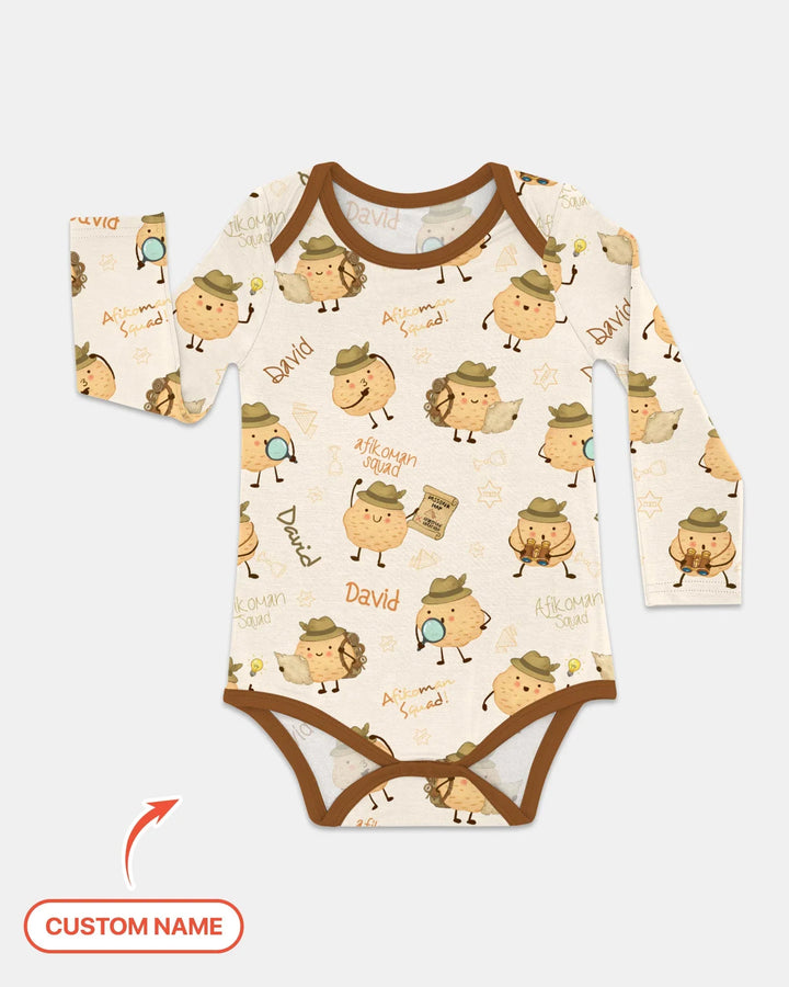Custom Name Passover Afikoman Bamboo Bodysuit