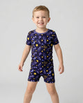Rosh Hashanah Night Family Matching Bamboo Two Piece Short Sleeve Shorts Pajama Set