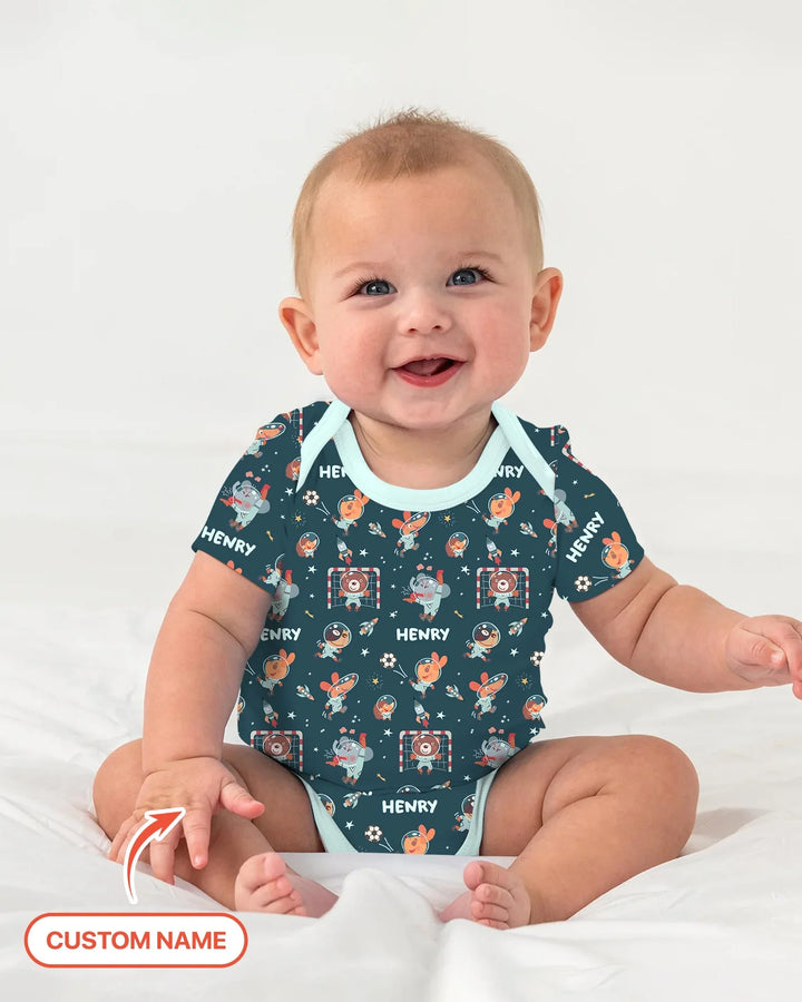 Space Soccer Bamboo Bodysuit
