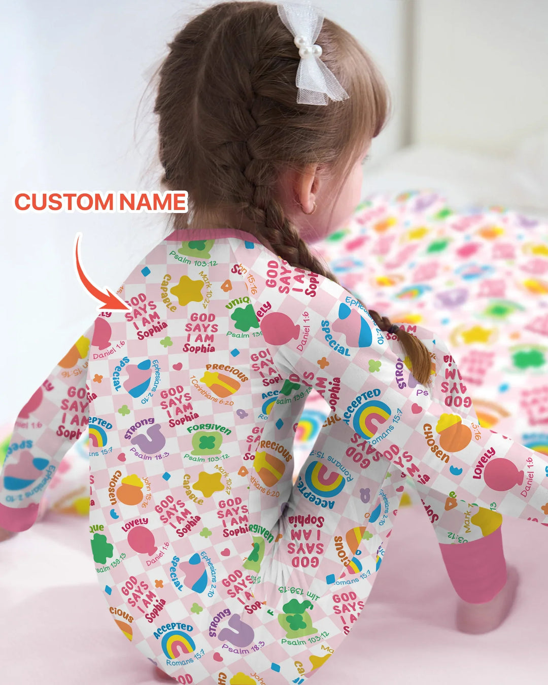 God Says I Am St. Patrick’s Day Custom Name Family Matching Bamboo Convertible Zippy