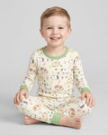Guinea Pig Garden Bamboo Two Piece Long Sleeve Pajama Set