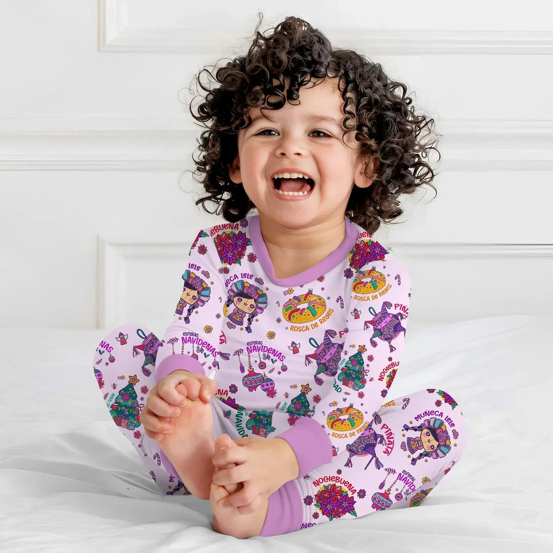 Dulce Navidad Bamboo Two Piece Long Sleeve Pajama Set
