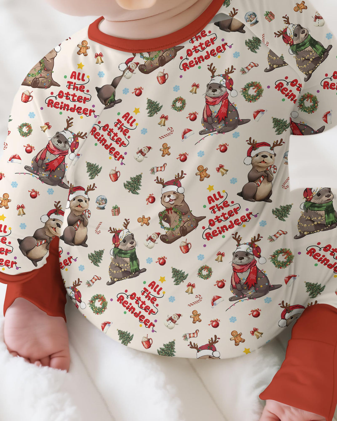 All The Otter Reindeer Bamboo Convertible Zippy