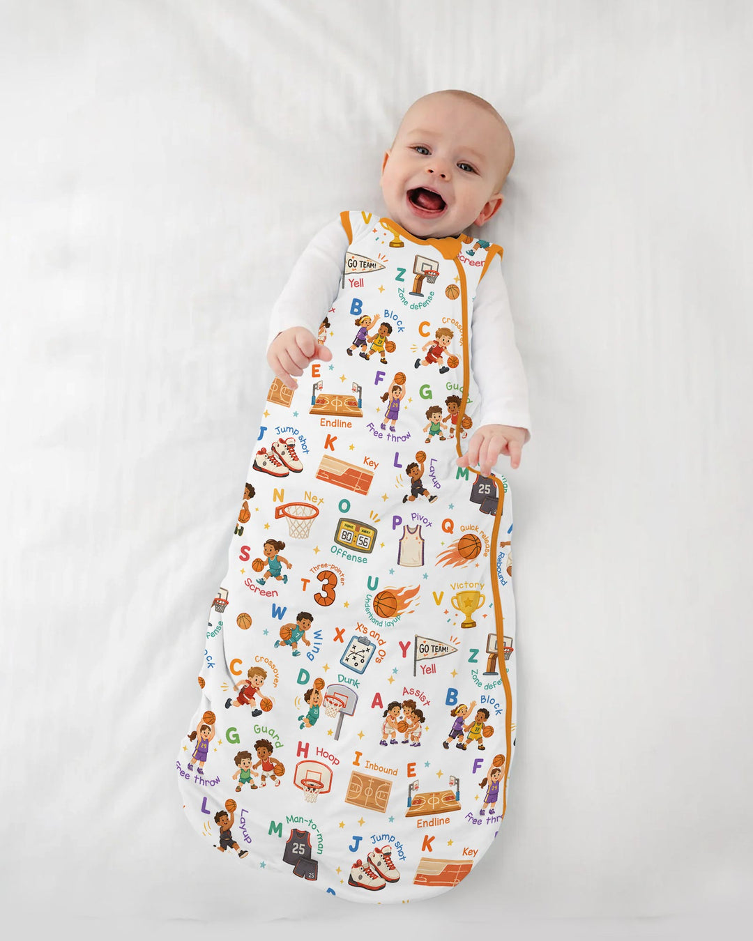 Basketball Alphabet Bamboo Sleep Bag