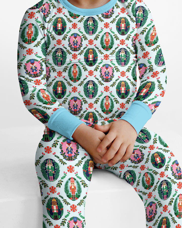 Whimsical Nutcracker Bamboo Two Piece Long Sleeve Pajama Set