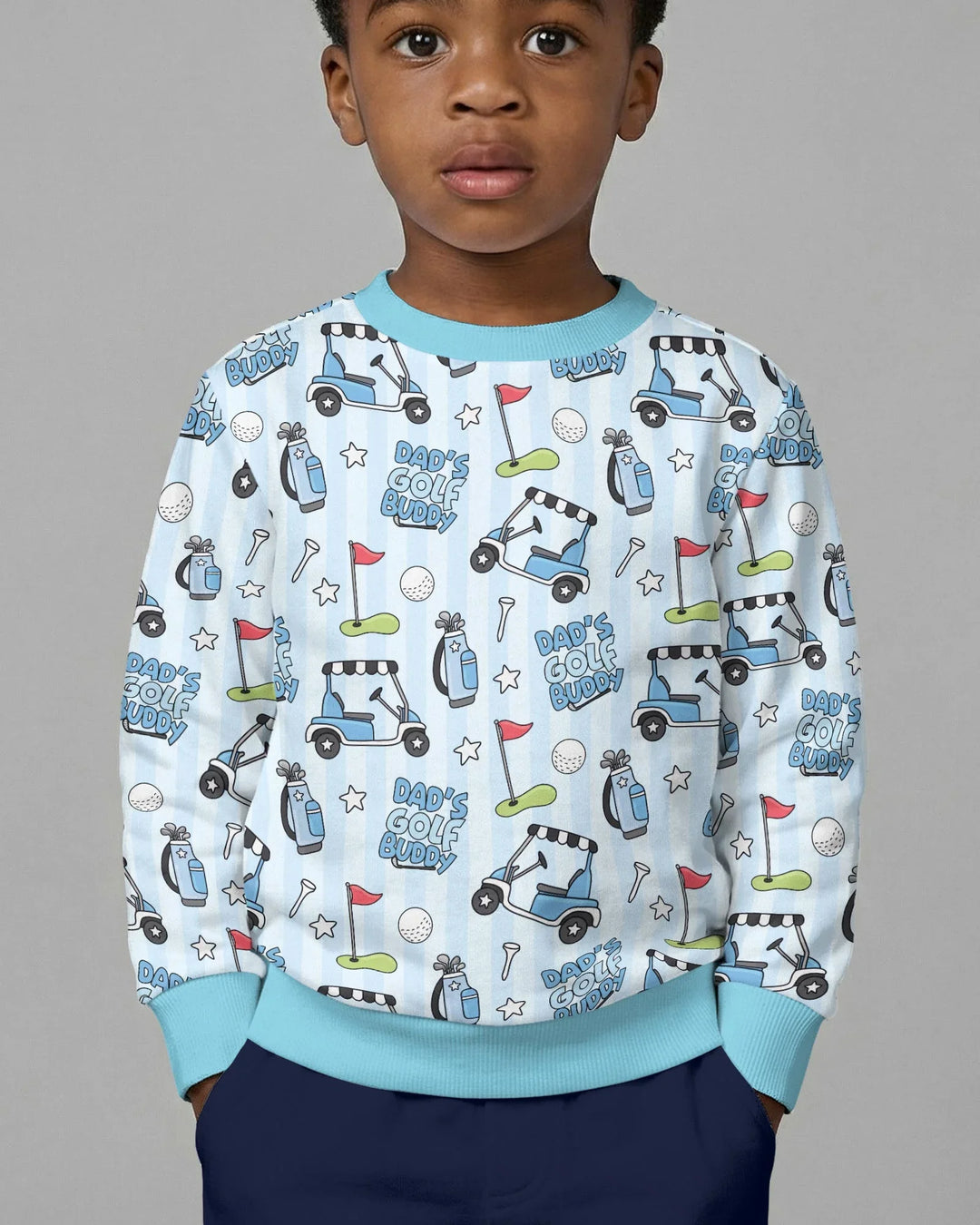 Dad's Golf Buddy Bamboo Crewneck Sweatshirt