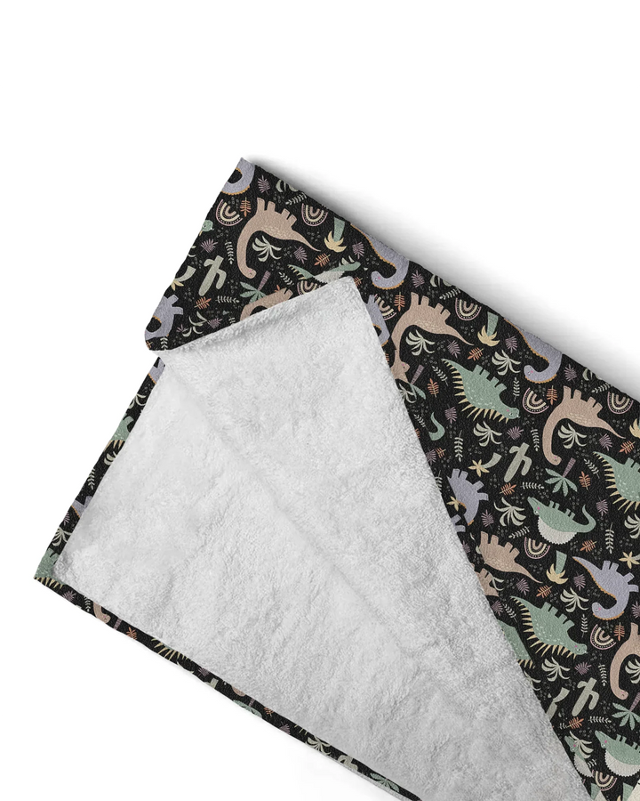 Navy Jurassic Jungle Bamboo Beach Towel