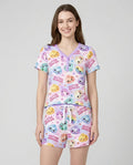 Glitter Dumpling Bamboo Women Short Sleeve Short Pajama Set
