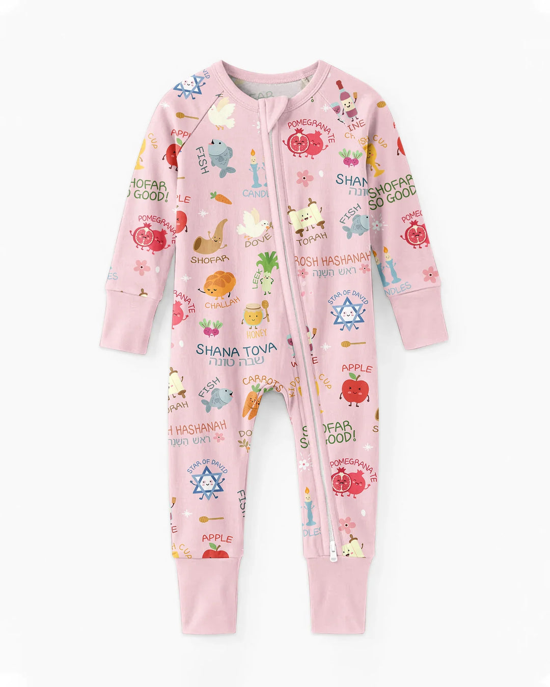 Family Rosh Hashanah Matching Bamboo Convertible Zippy