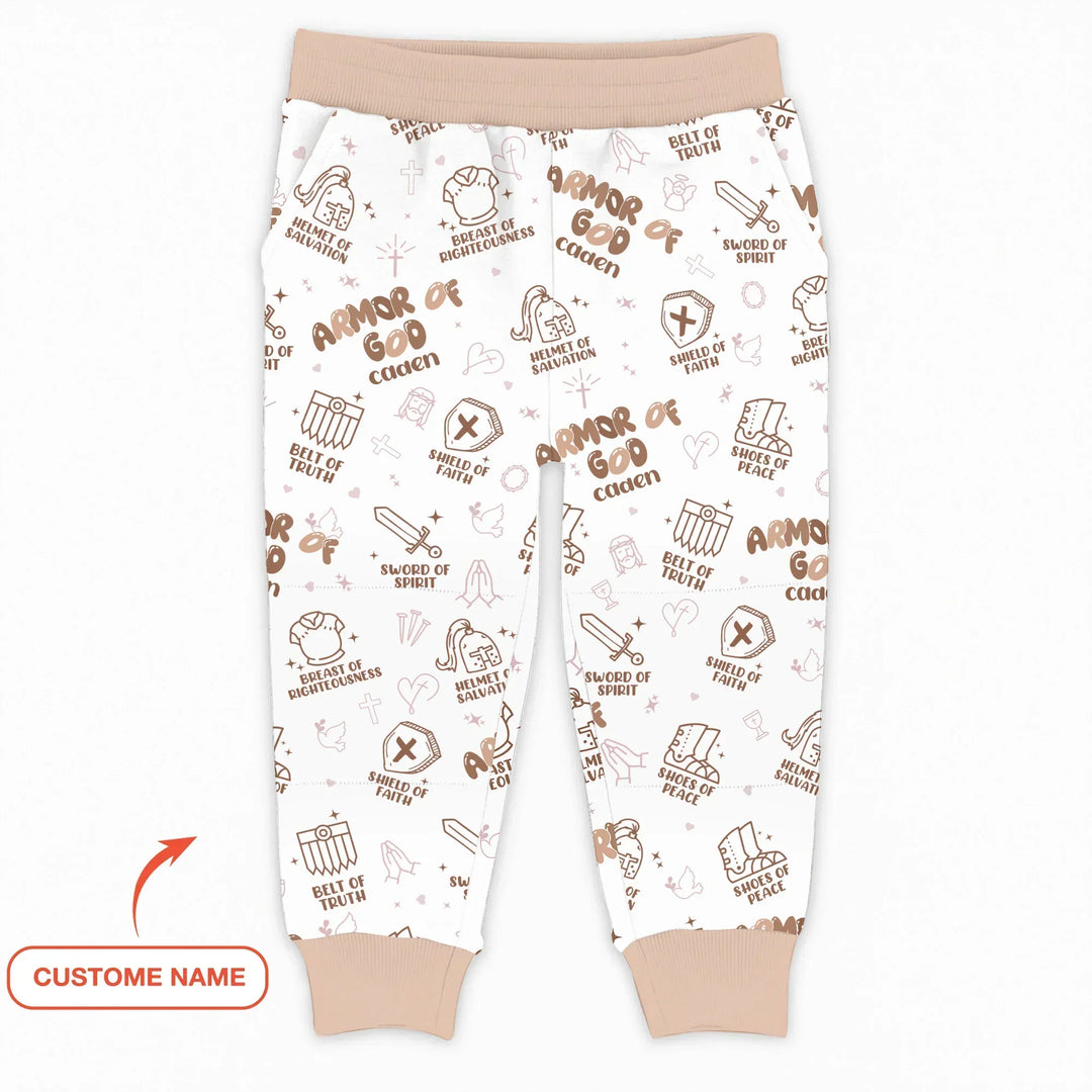 Armor of God Custom Name Bamboo Jogger