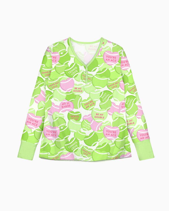 Tennis Candy Family Matching Bamboo Women Pajama Set