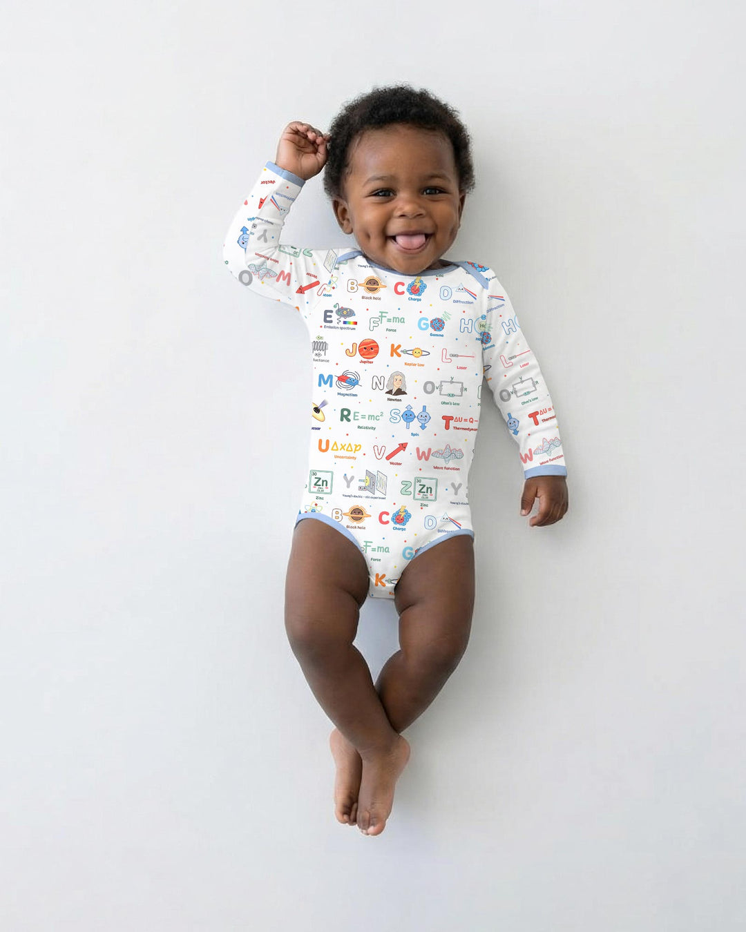 The Physics Alphabet Bamboo Bodysuit