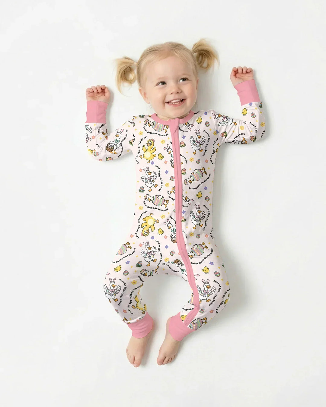 Easter Goose Family Matching Bamboo Convertible Zippy