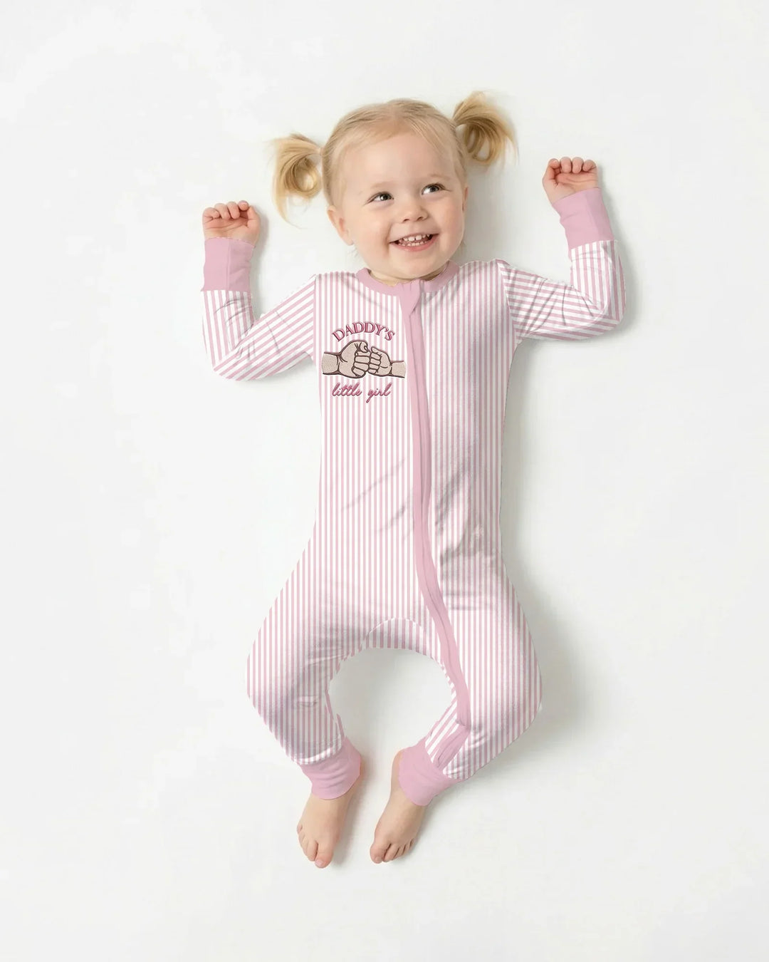 Embroidered Daddy's Little  Bamboo Convertible Zippy