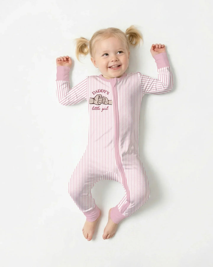 Embroidered Daddy's Little  Bamboo Convertible Zippy
