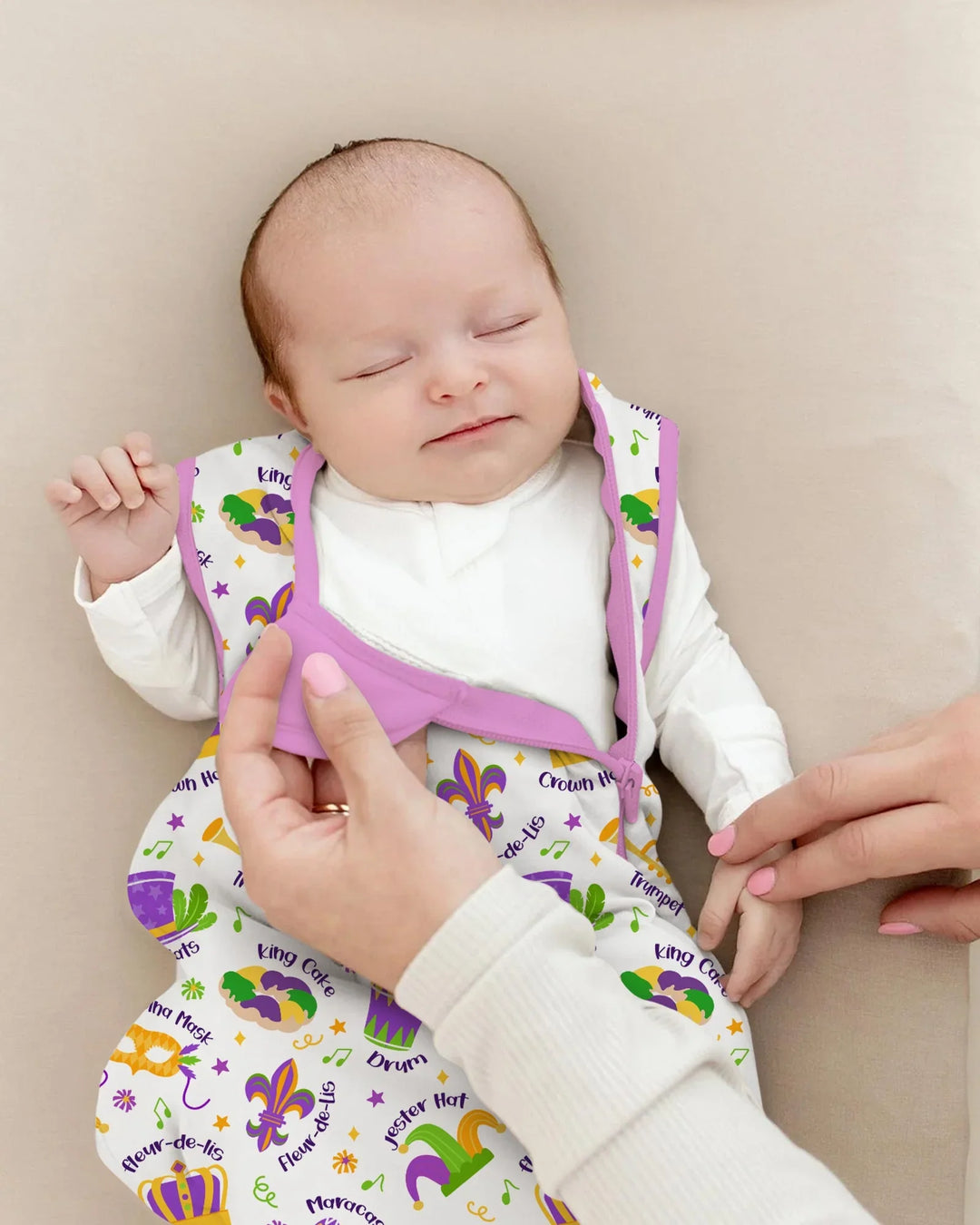 Mardi Gras Family Matching Bamboo Sleep Bag