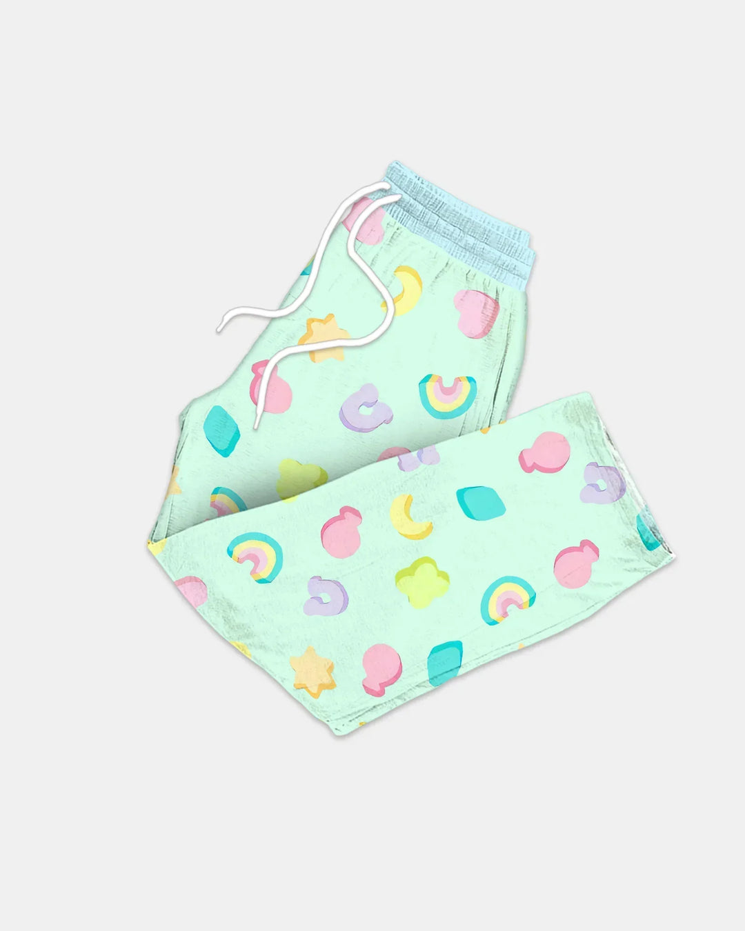 Pastel Lucky Charms Scatter Bamboo Men's Pajama Set