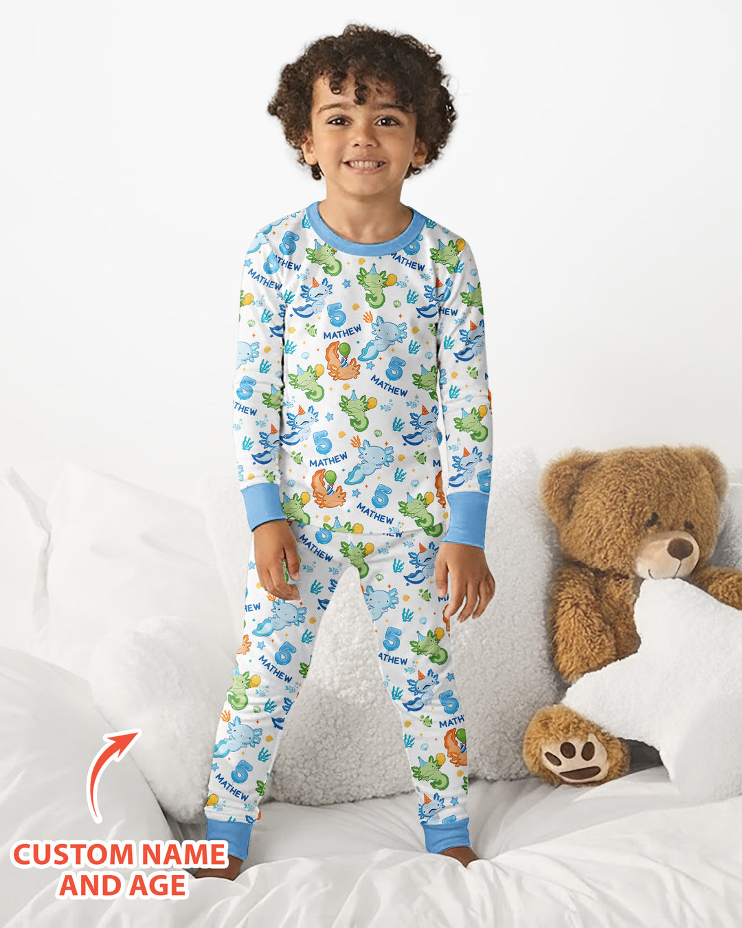 Personalized Alolt Of Fun Birthday Bamboo Two Piece Long Sleeve Pajama Set