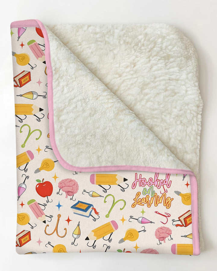Hooked on Learning Bamboo Blanket