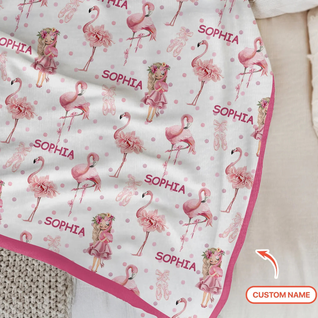 Little Ballerina Dreams Bamboo Blanket