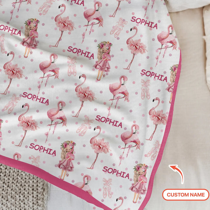 Little Ballerina Dreams Bamboo Blanket