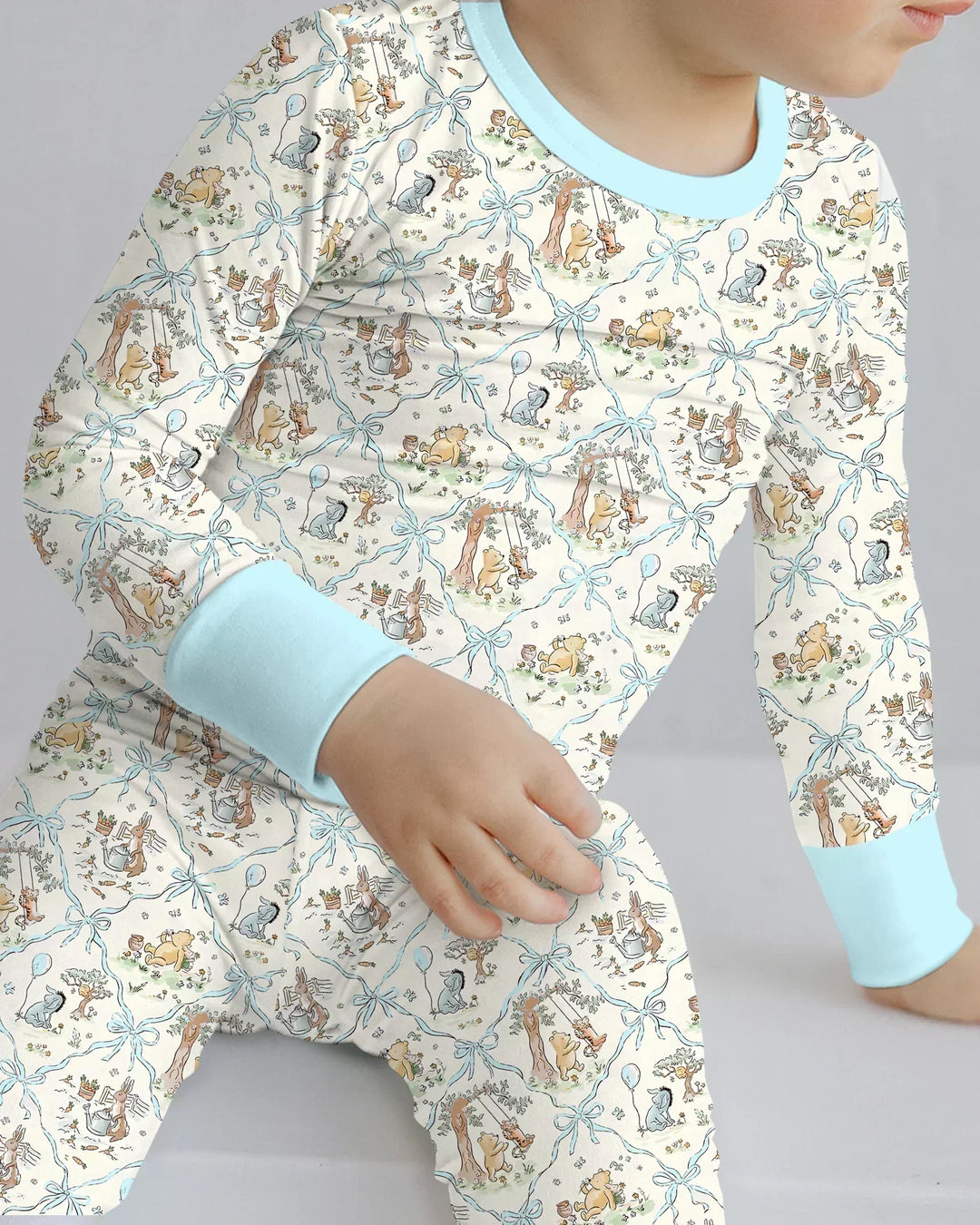 Spring Meadow Friends Bamboo Two Piece Long Sleeve Pajama Set