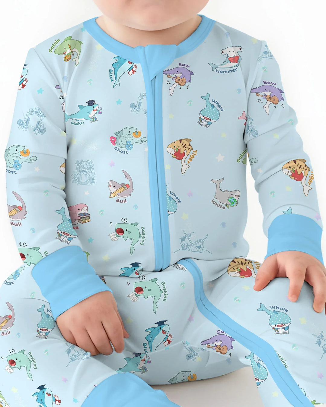 Shark School Bamboo Convertible Zippy