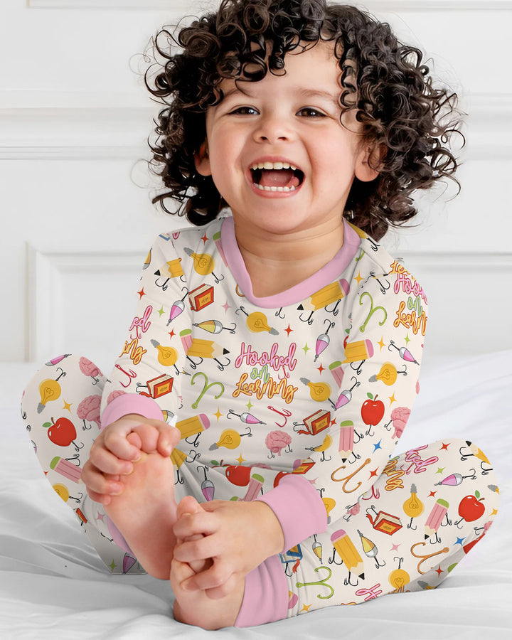Template Bamboo Two Piece Long Sleeve Pyjamas Set