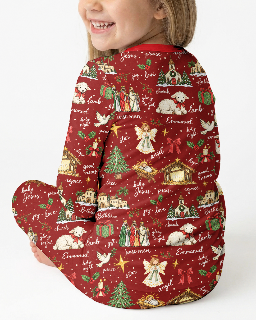 Tis The Season Family Matching Bamboo Two Piece Long Sleeve Pajama Set