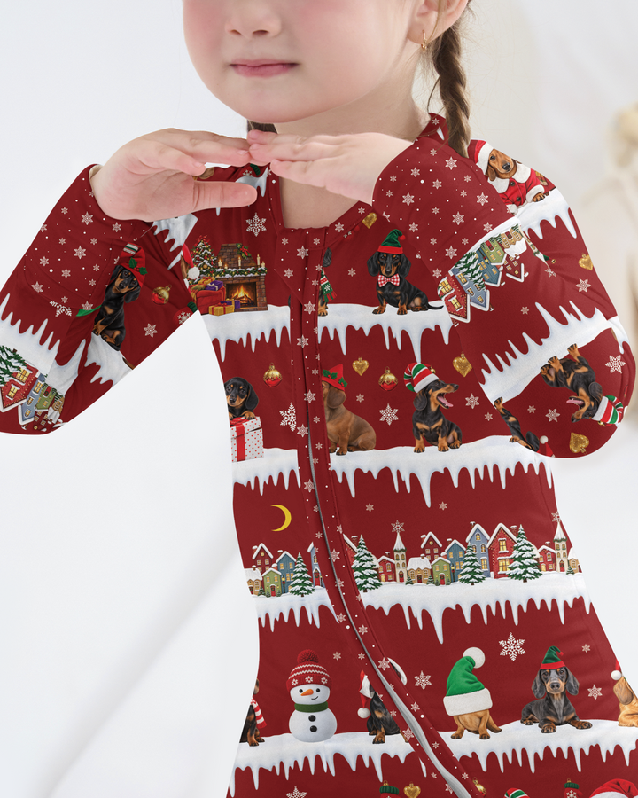 Dachshund Through The Snow Bamboo Convertible Zippy