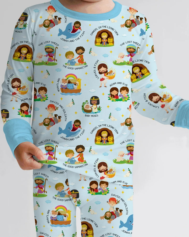 Bible Stories Bamboo Two Piece Long Sleeve Pajama Set