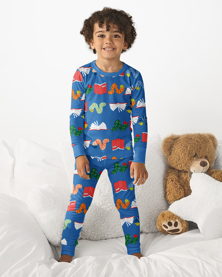 Bookworm Family Matching Bamboo Two Piece Long Sleeve Pajama Set