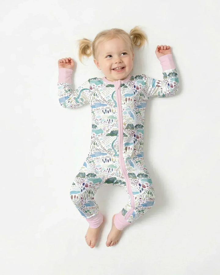 Whimsical Psalms 23 Map Bamboo Convertible Zippy