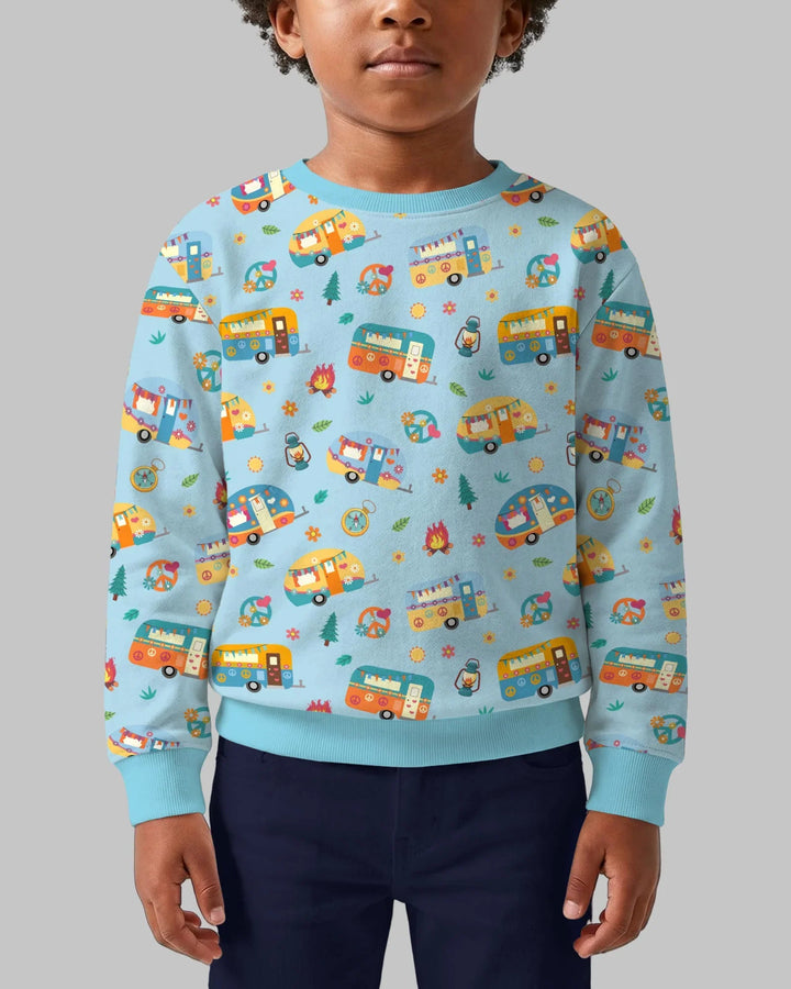 Happy Little Camper Bamboo Crewneck Sweatshirt