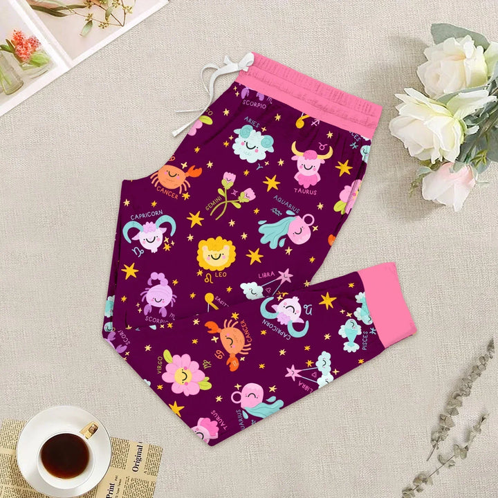Zodiac Signs Bamboo Women Pajama Set