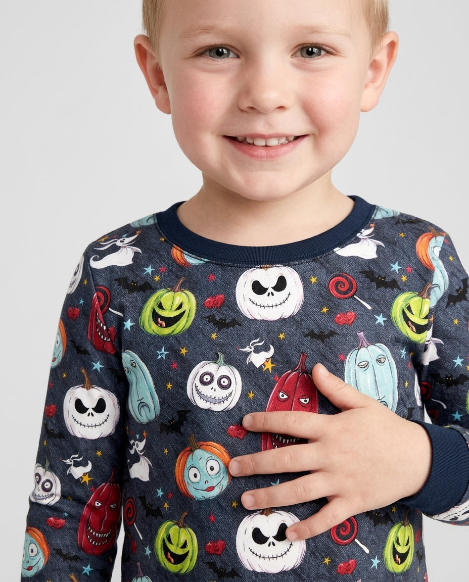 Template Bamboo Two Piece Long Sleeve Pyjamas Set