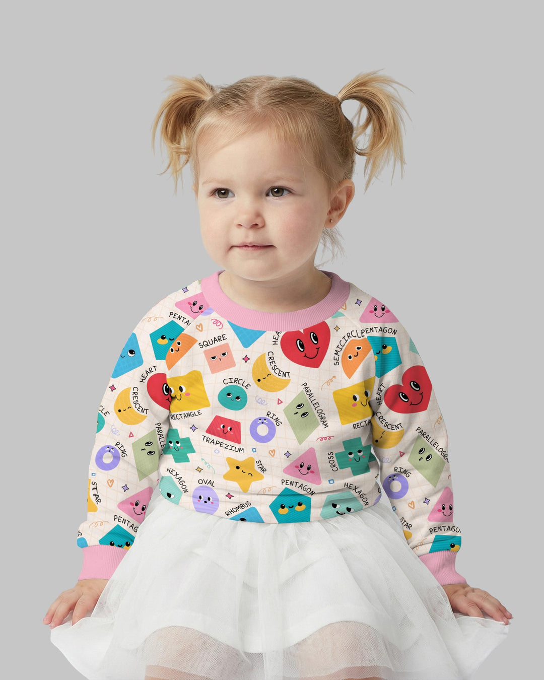 Happy Shape Squad Family Matching Bamboo Crewneck Sweatshirt