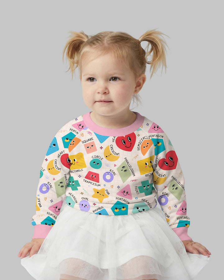 Happy Shape Squad Family Matching Bamboo Crewneck Sweatshirt