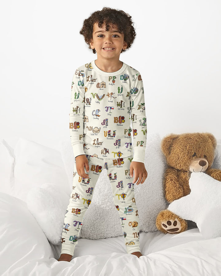Template Bamboo Two Piece Long Sleeve Pyjamas Set