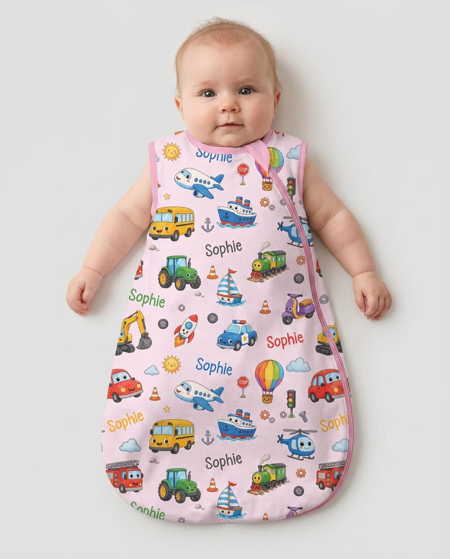 Custom Name Cute Transport Bamboo Sleep Bag