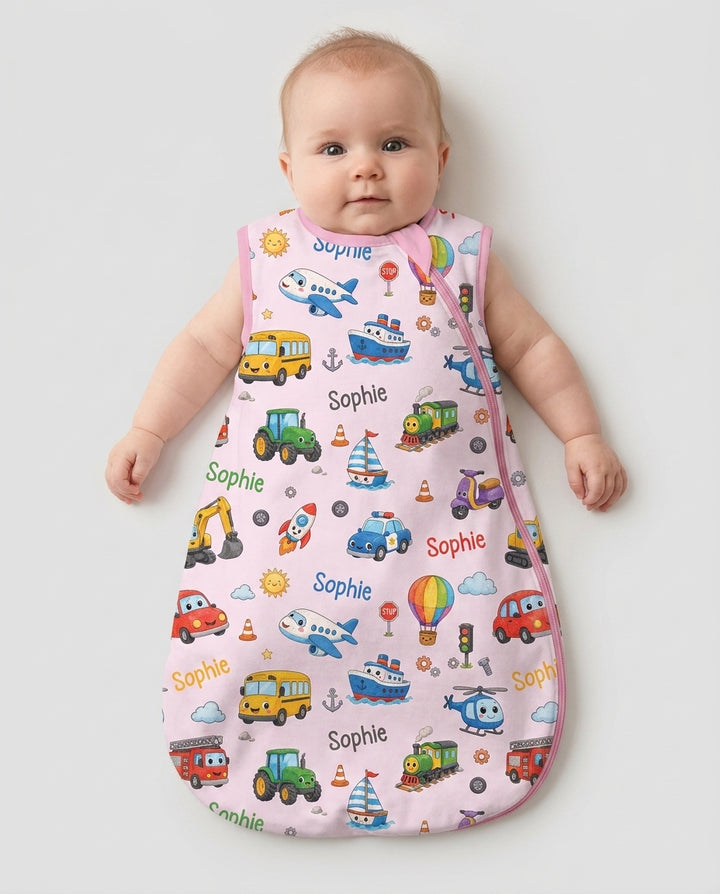 Custom Name Cute Transport Bamboo Sleep Bag