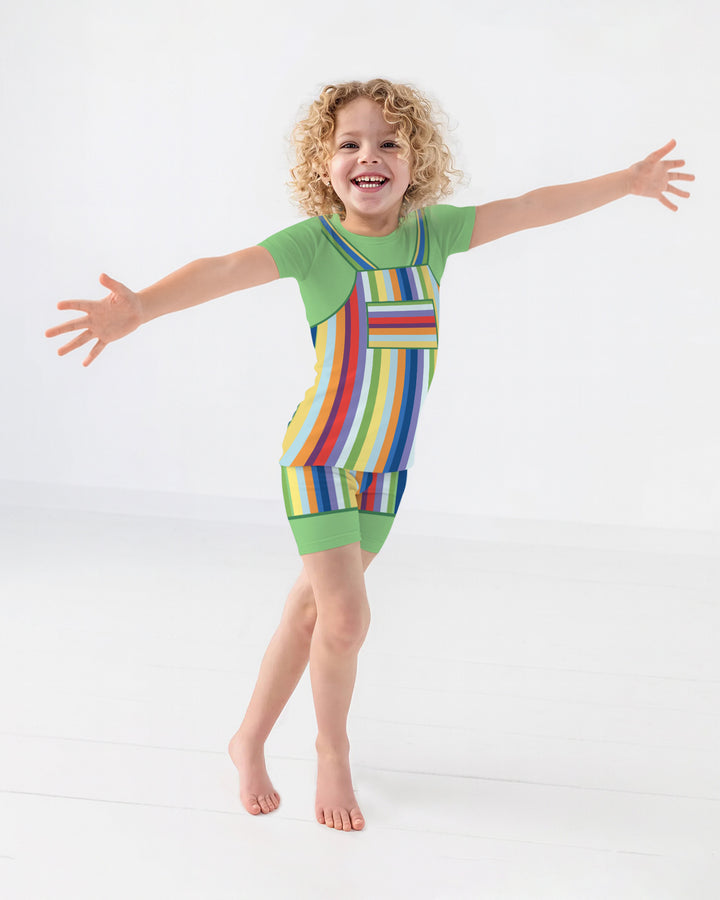 Template Bamboo Two Piece Short Sleeve Shorts Pyjamas Set