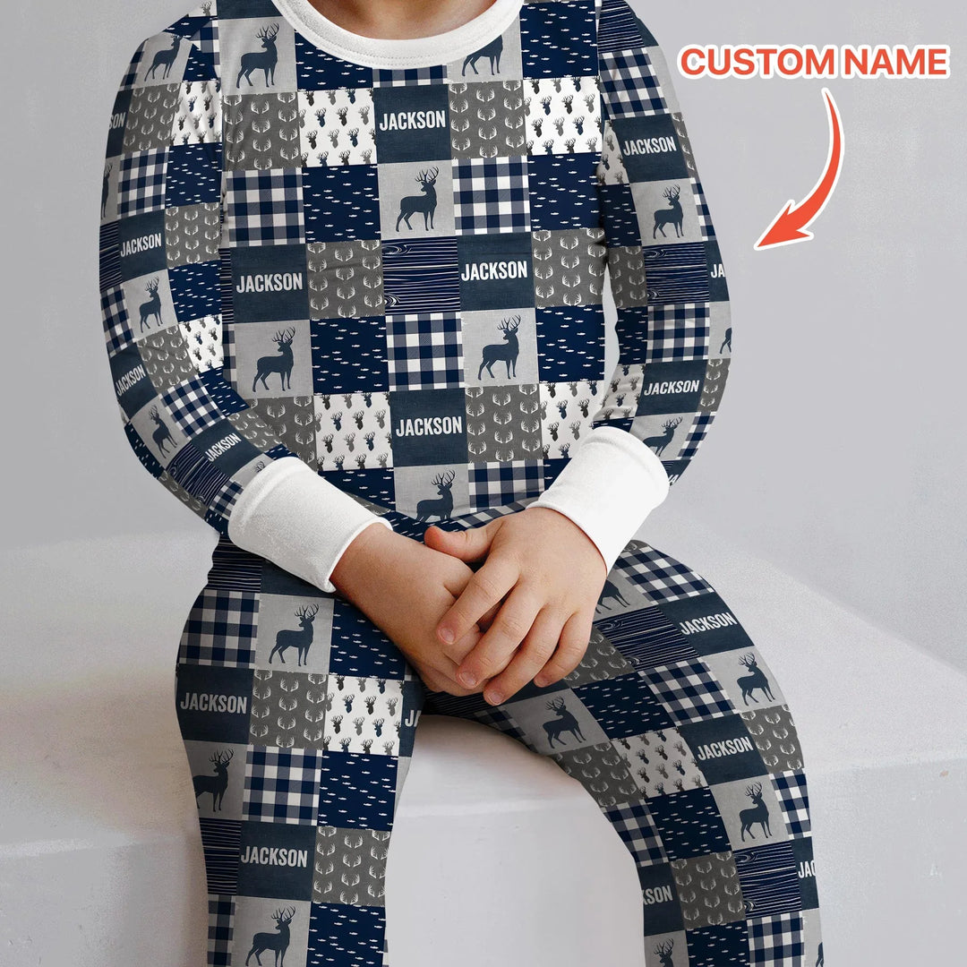 Dad’s Hunting Buddy Bamboo Two Piece Long Sleeve Pajama Set