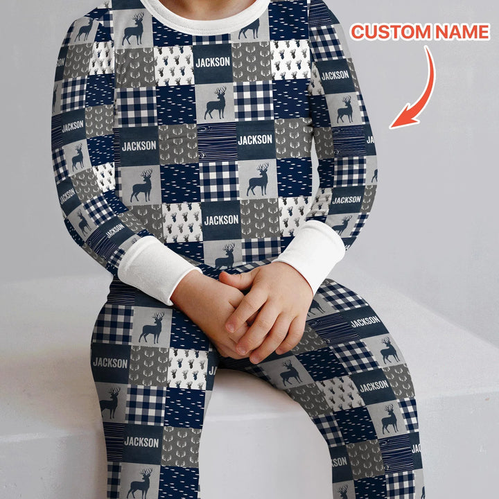 Dad’s Hunting Buddy Bamboo Two Piece Long Sleeve Pajama Set