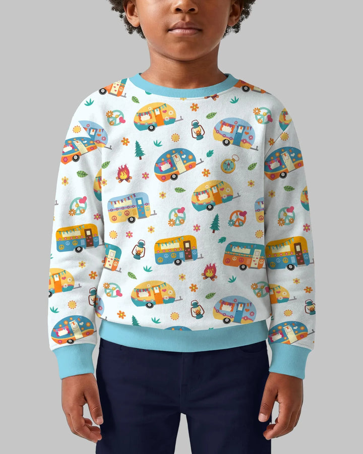 Happy Little Camper Bamboo Crewneck Sweatshirt