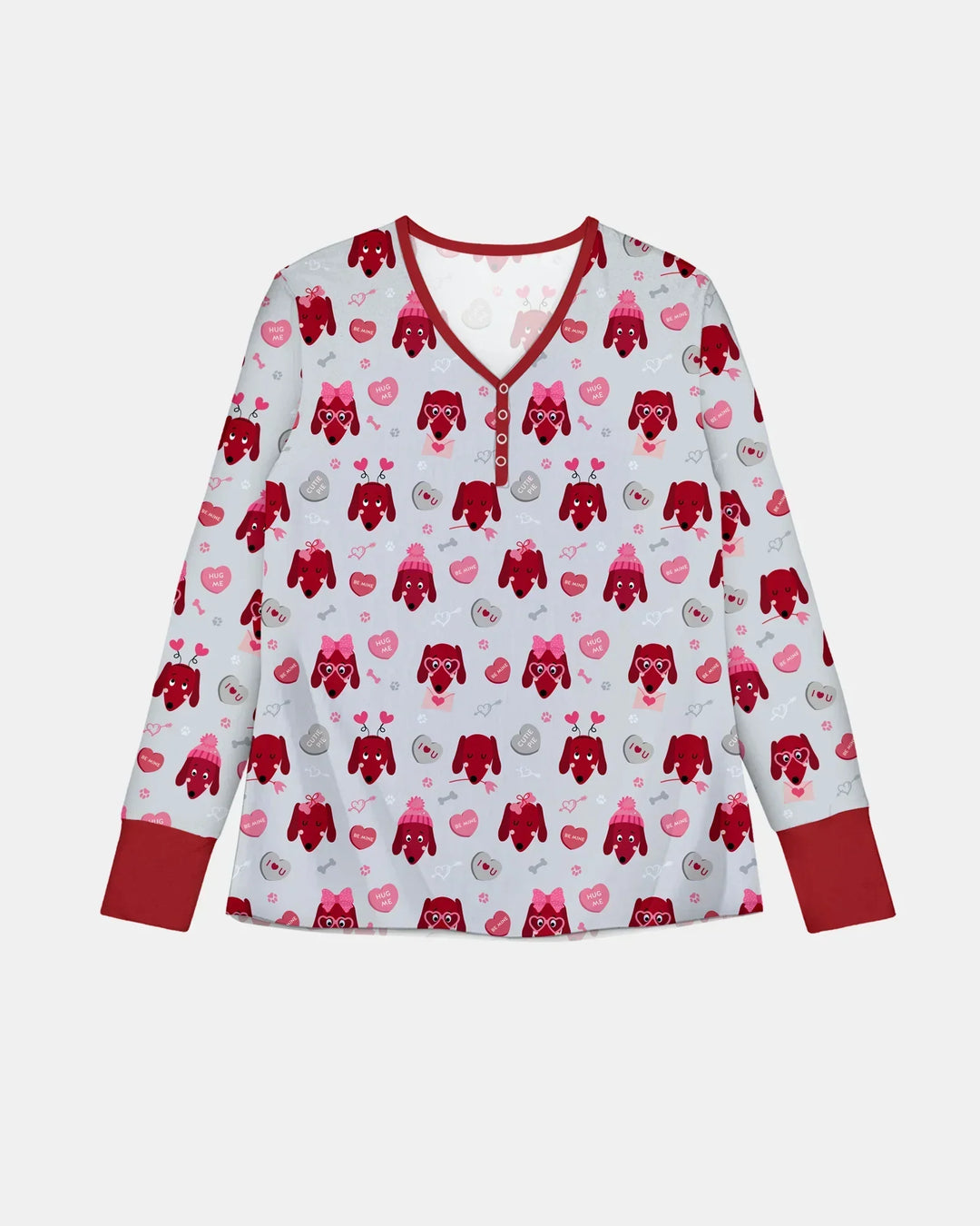 Dachshund Is My Valentine Bamboo Women Pajama Set