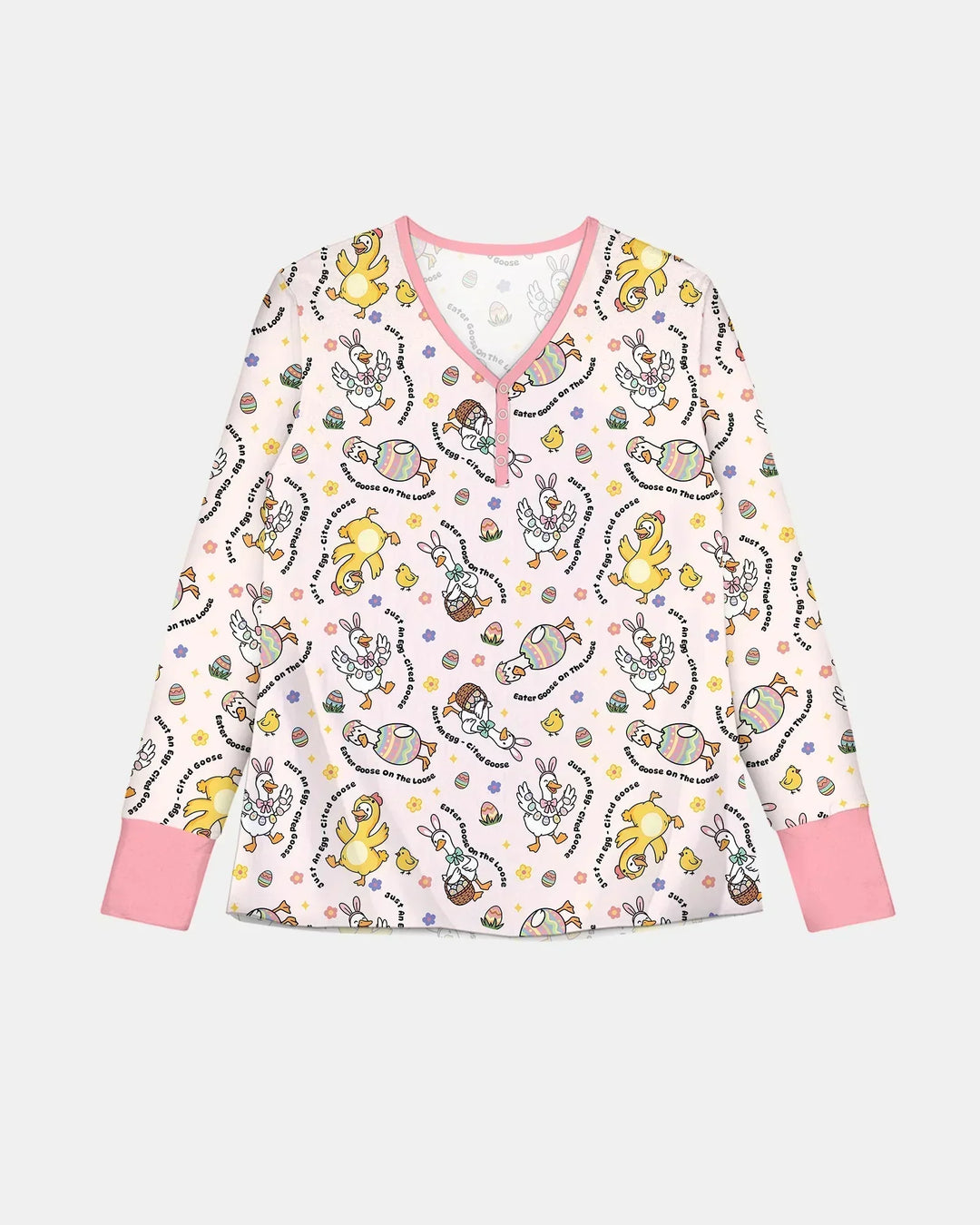 Easter Goose Family Matching Bamboo Women Pajama Set