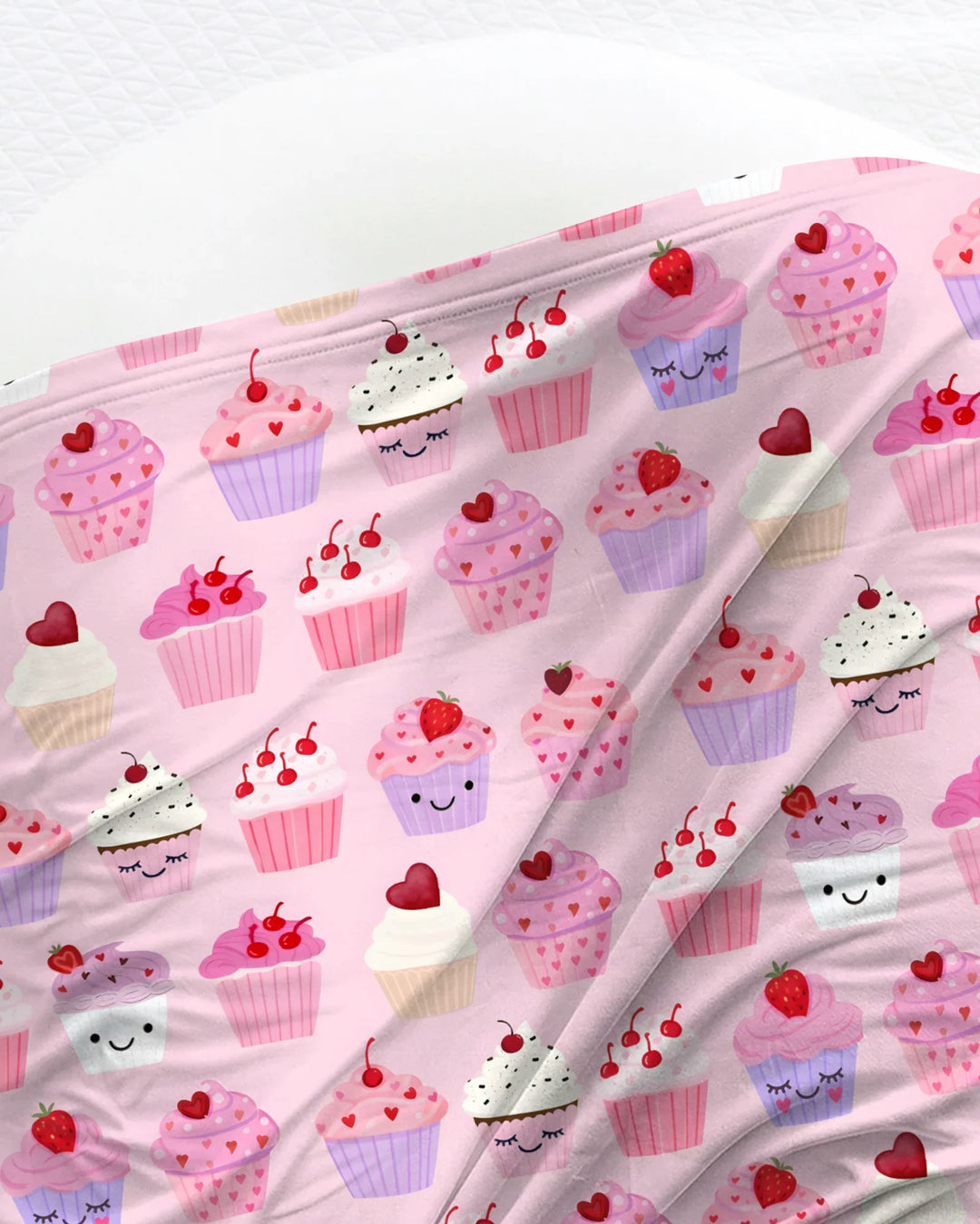 Valentine Emotional Cupcakes Bamboo Sleep Bag Swaddler