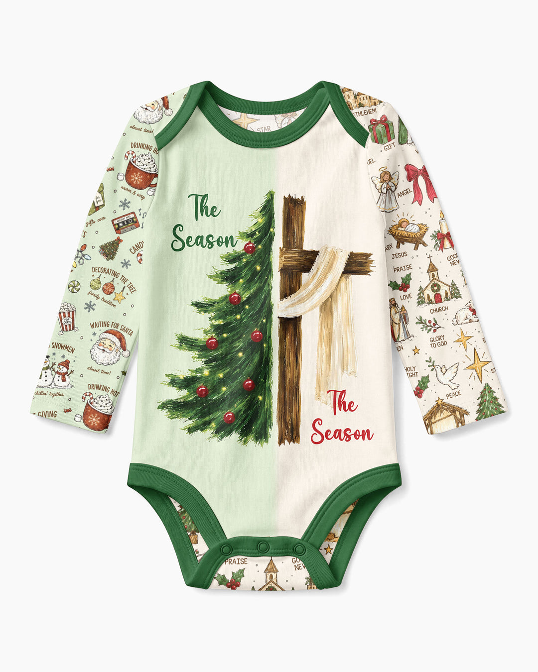 Jesus Is The Reason For The Season Family Matching Bamboo Bodysuit