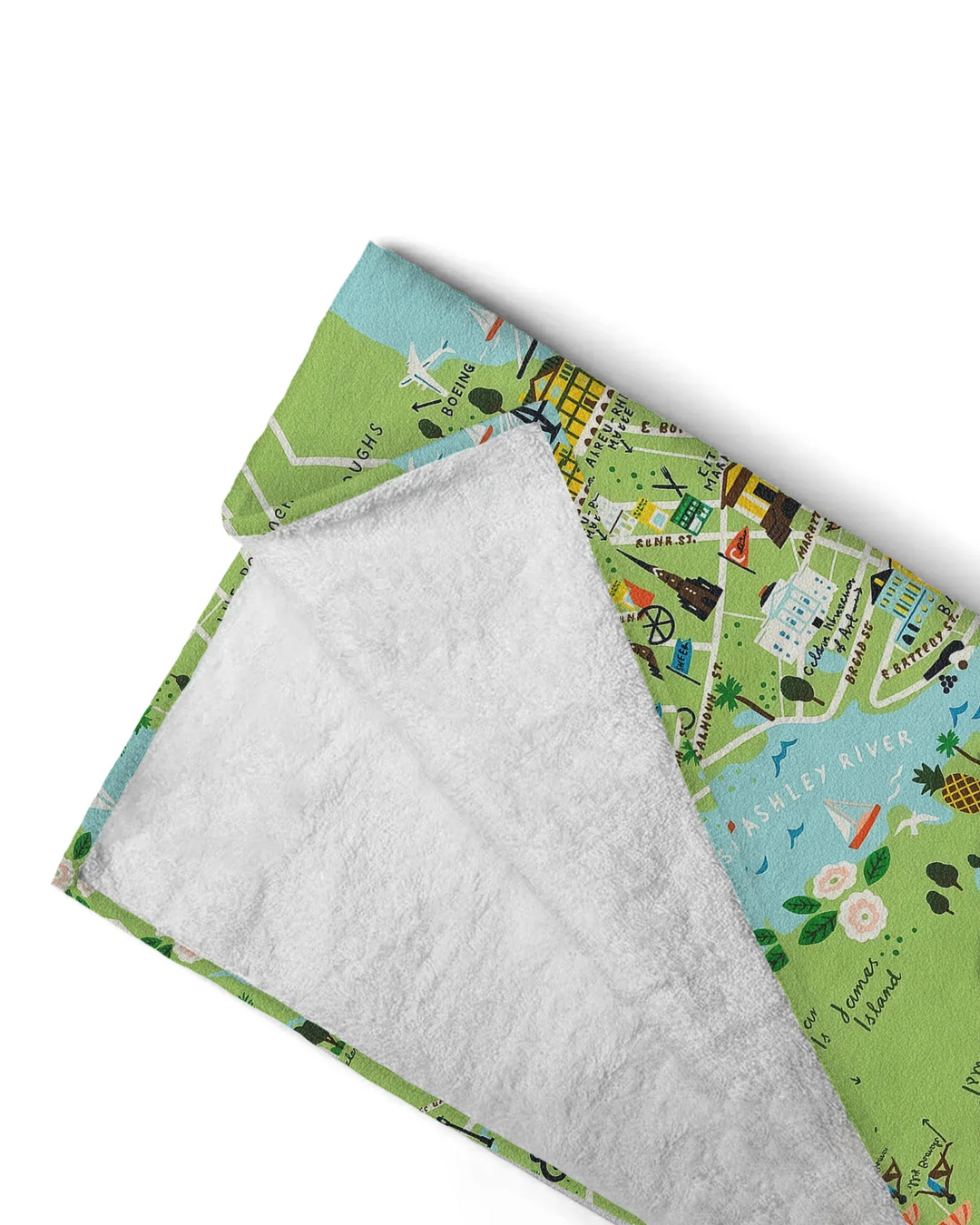 Charleston Beach Bamboo Beach Towel